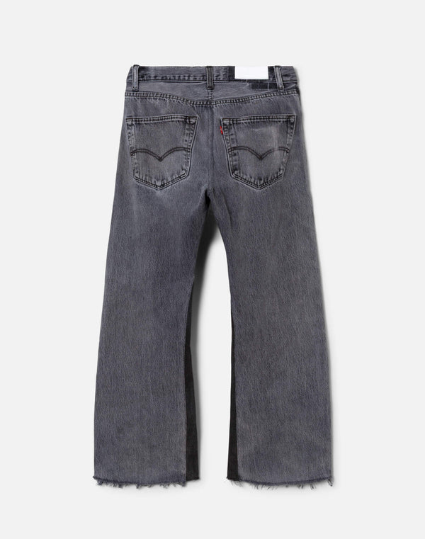 Re Done Black High Rise Wide Leg Crop Black