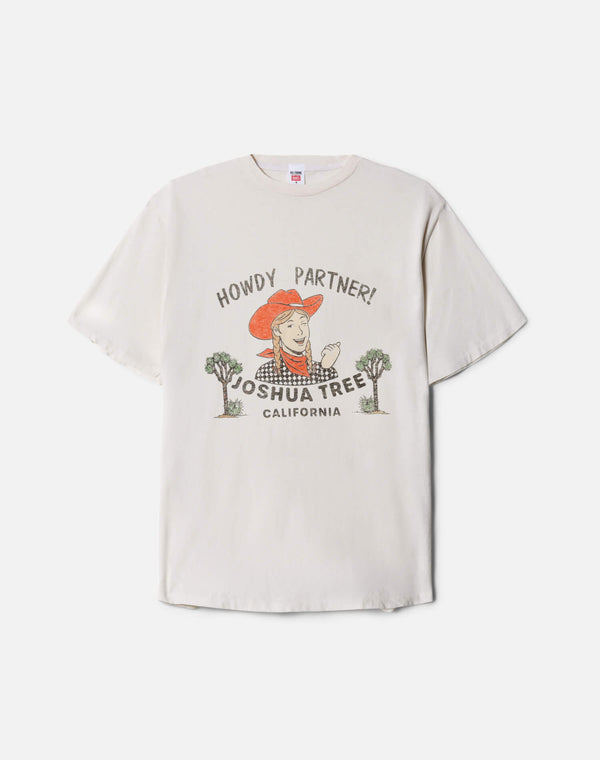 re done Boyfriend "Joshua Tree" Tee Vintage White