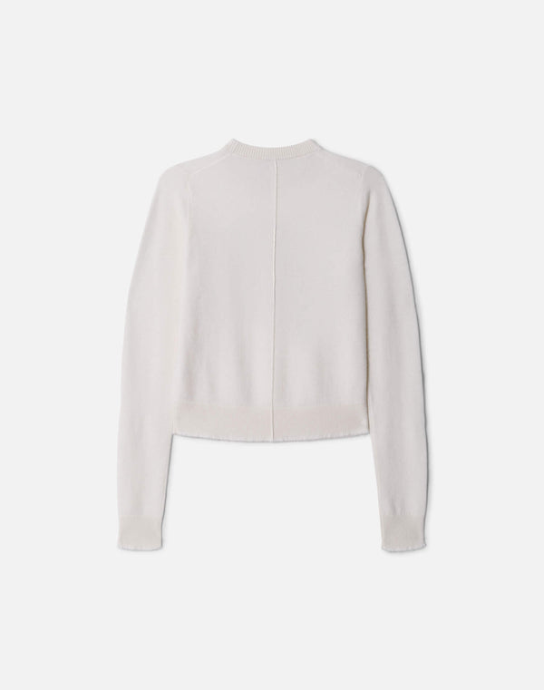 Re Done Cashmere "Mickey Mouse" Crewneck Ivory Multi