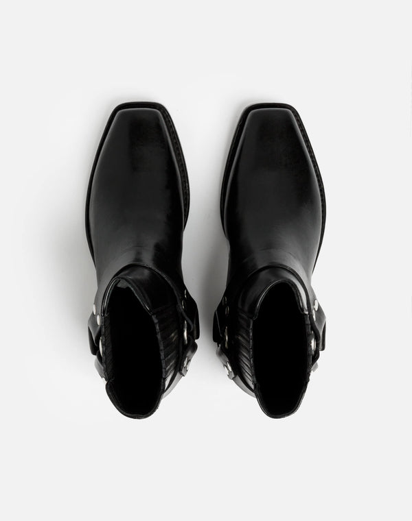 Re Done Cavalry Boot Black Leather