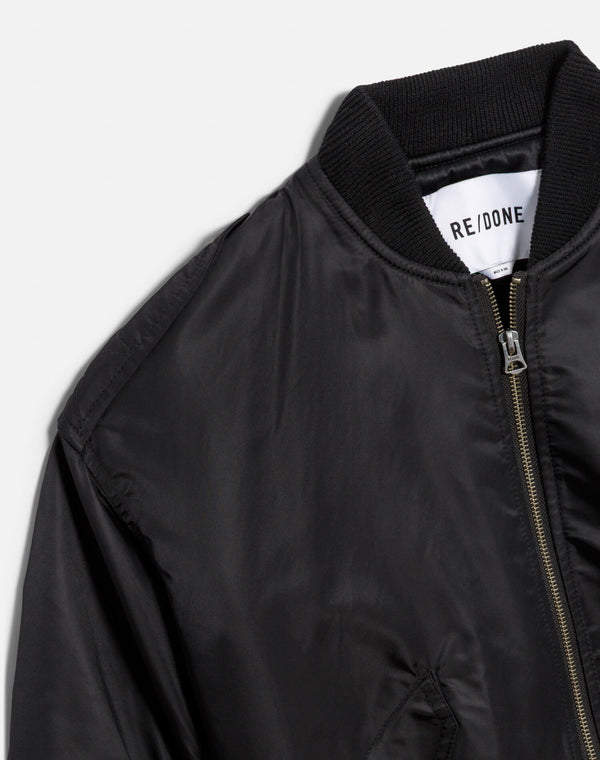 Re Done Classic Bomber Jacket Black