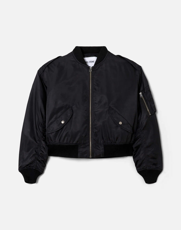 re done Classic Bomber Jacket Black