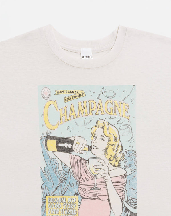 Re Done Classic "Bubbles" Tee Vintage White