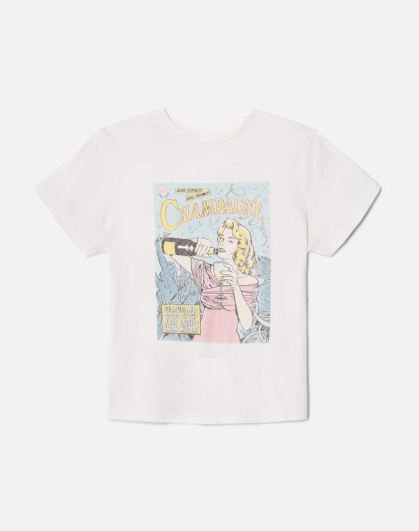 re done Classic "Bubbles" Tee Vintage White