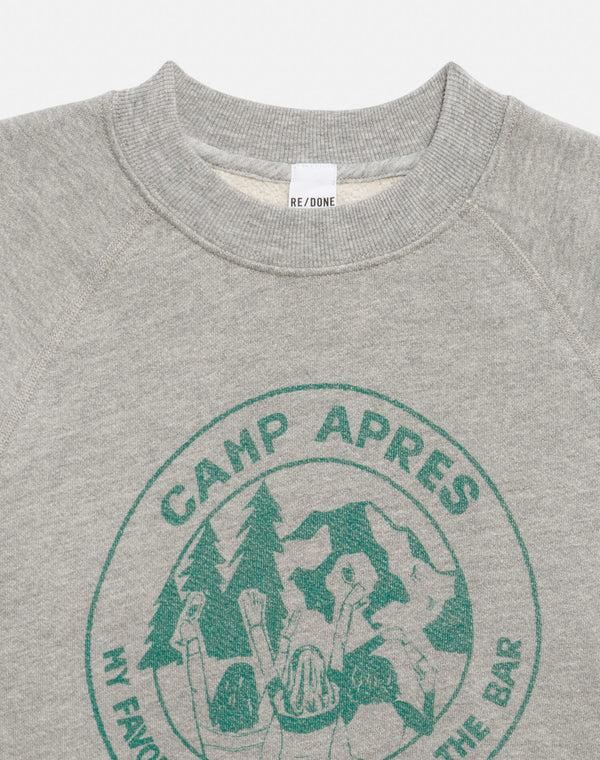 Re Done Classic "Camp Apres" Crewneck Heather Grey