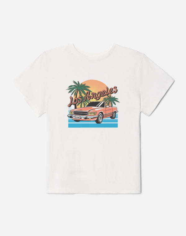 re done Classic "LA Drive" Tee Vintage White