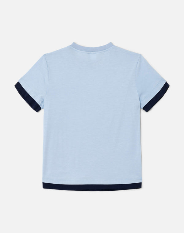 Re Done Classic Layer Tee Bluebell/Navy