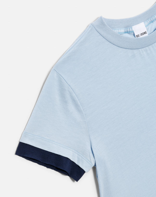 Re Done Classic Layer Tee Bluebell/Navy