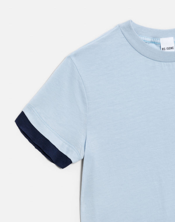 Re Done Classic Layer Tee Bluebell/Navy