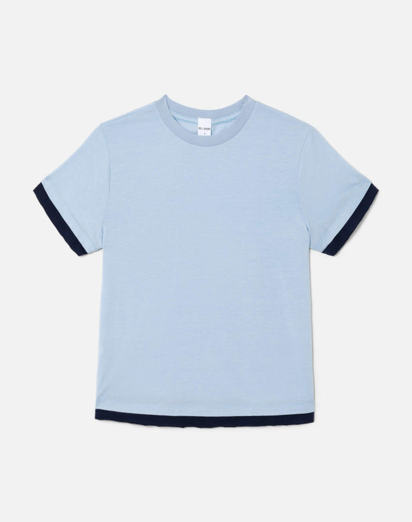 re done Classic Layer Tee Bluebell/Navy