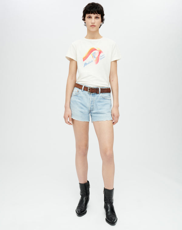 Re Done Classic "Montauk" Tee Vintage White