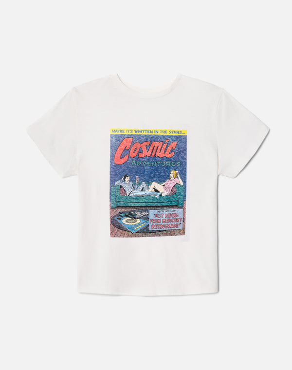 re done Classic "Retrograde" Tee Vintage White