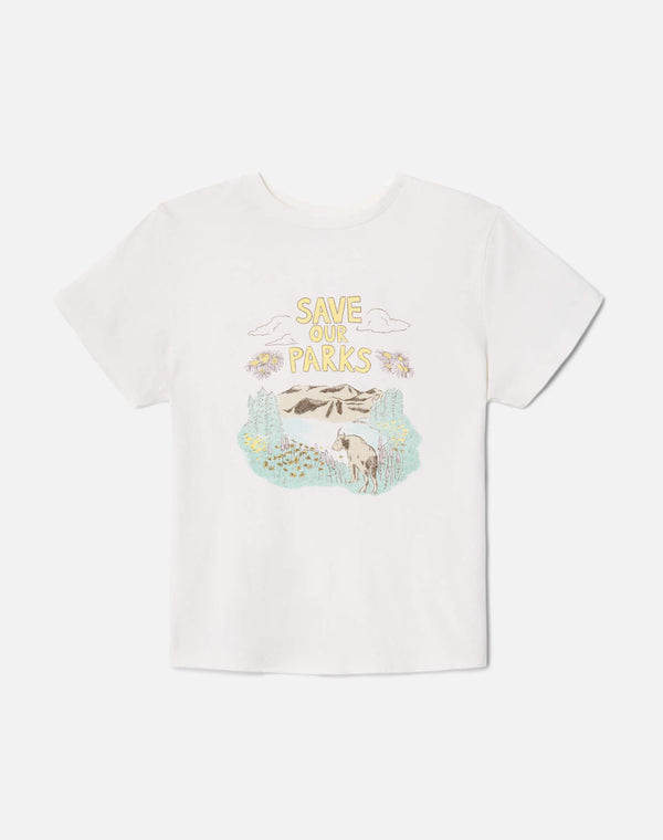 re done Classic "Save Our Parks" Tee Vintage White