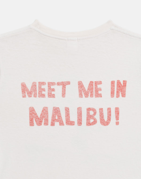 Re Done Classic "Snoopy Surfs Up" Tee Vintage White