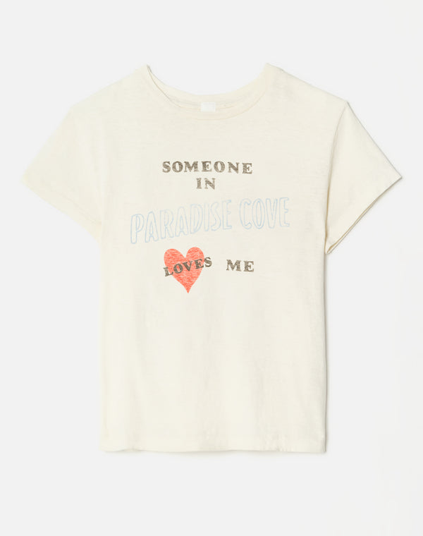 re done Classic "Someone Loves Me" Tee Vintage White