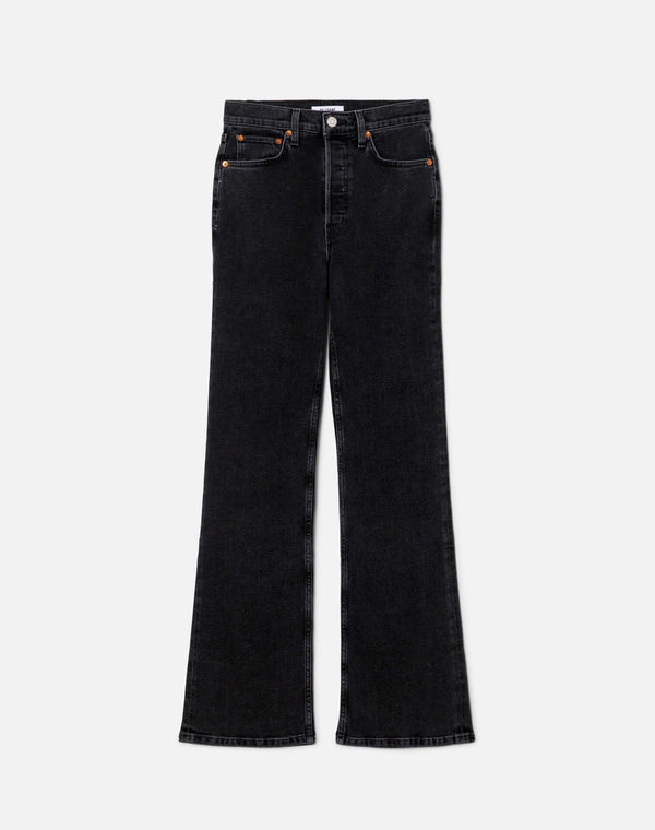Re Done Comfort Stretch 70s Bootcut Back To Black