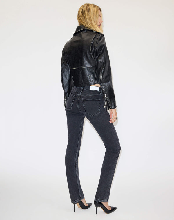 Re Done Comfort Stretch The Slim Cig Back To Black