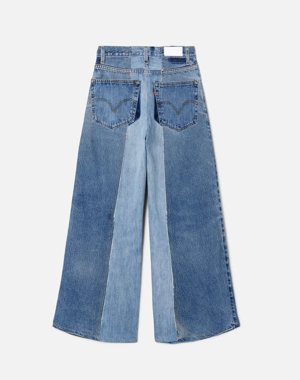 Re Done Fray Palazzo Jean Indigo