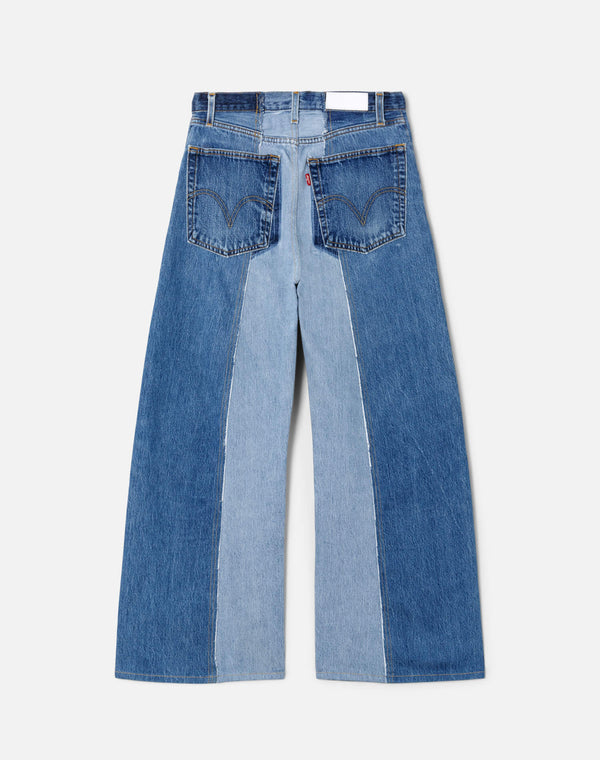 Re Done Fray Palazzo Jean Indigo