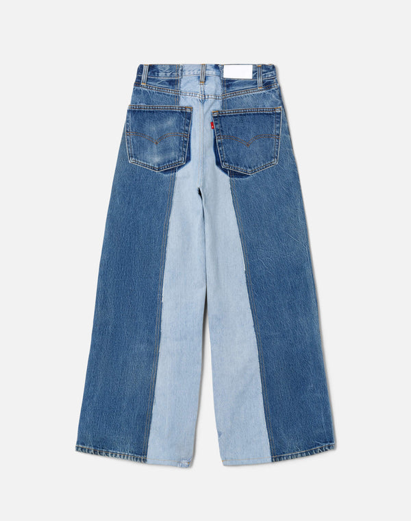 Re Done Fray Palazzo Jean Indigo