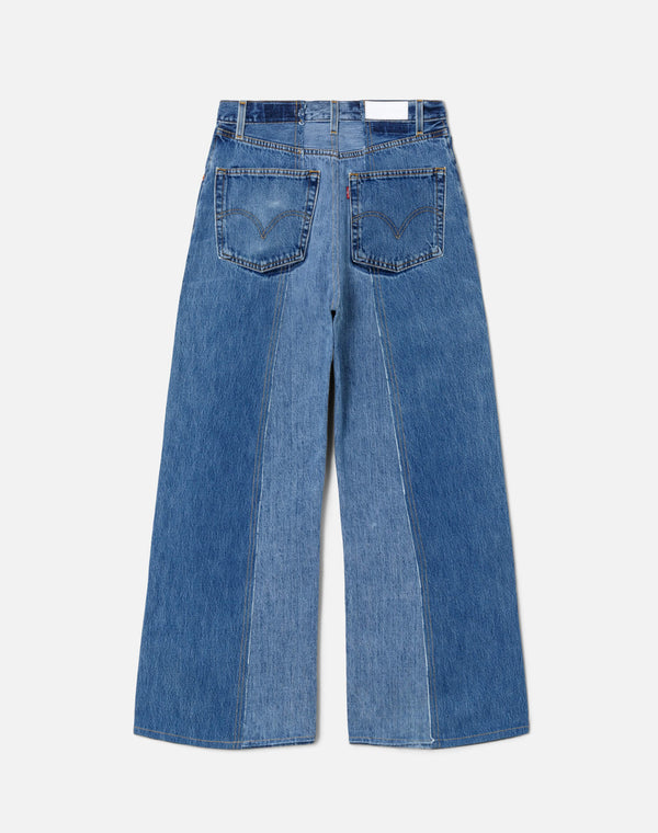 Re Done Fray Palazzo Jean Indigo