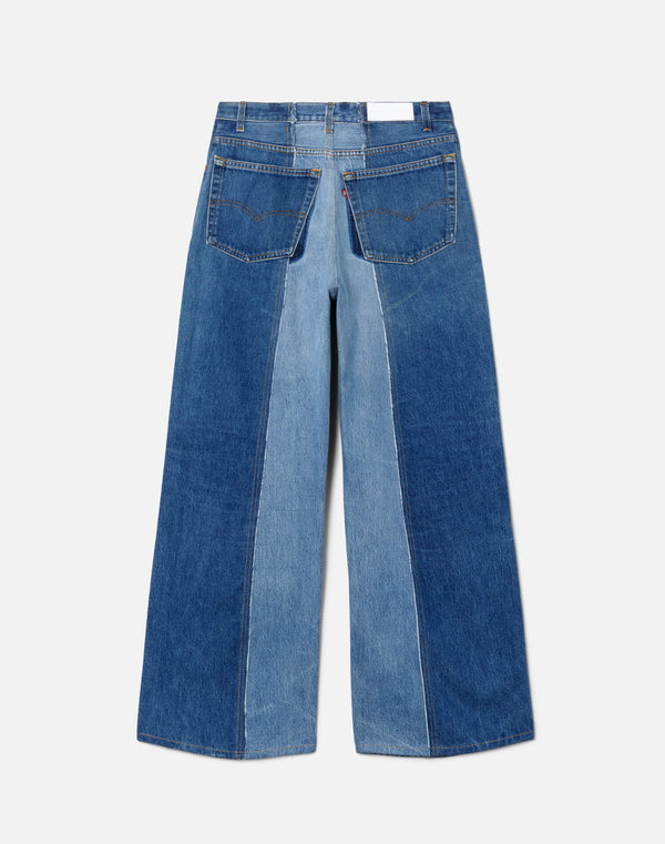 Re Done Fray Palazzo Jean Indigo