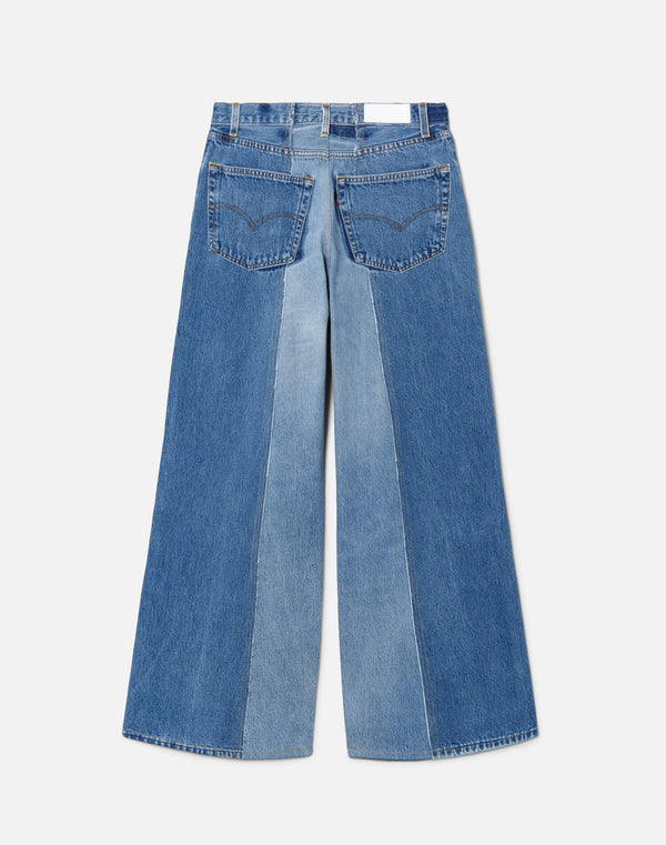 Re Done Fray Palazzo Jean Indigo