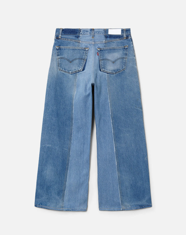 Re Done Fray Palazzo Jean Indigo