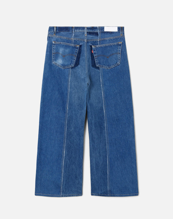 Re Done Fray Palazzo Jean Indigo