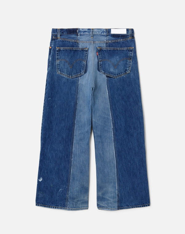 Re Done Fray Palazzo Jean Indigo