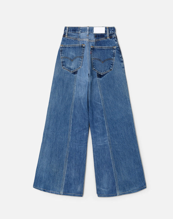 Re Done Fray Palazzo Jean Indigo