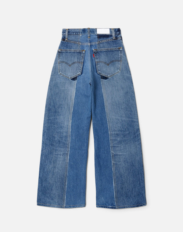 Re Done Fray Palazzo Jean Indigo