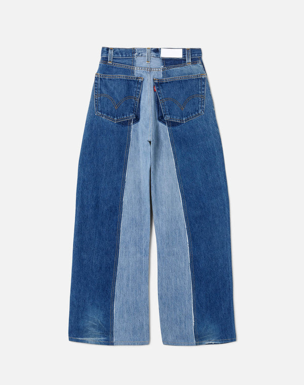 Re Done Fray Palazzo Jean Indigo