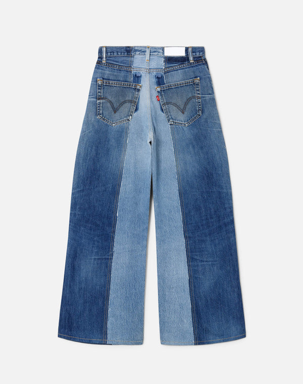 Re Done Fray Palazzo Jean Indigo