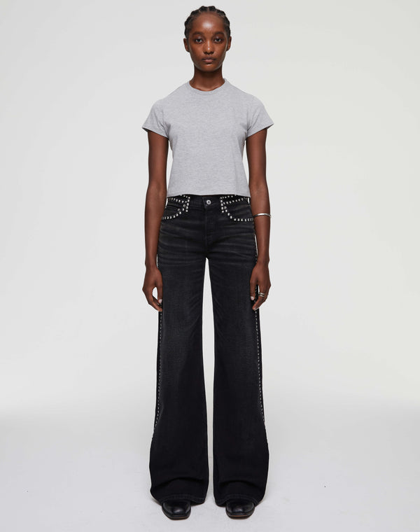 Re Done Hanes 1950s Boxy Tee Heather Grey