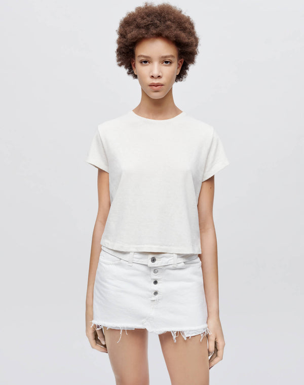 Re Done Hanes 1950s Boxy Tee Vintage White