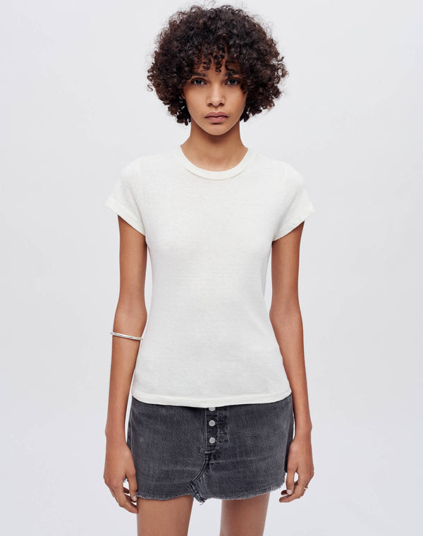 Re Done Hanes 1960s Slim Tee Vintage White