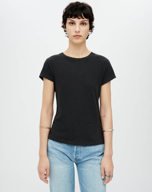 Re Done Hanes 1960s Slim Tee Washed Black