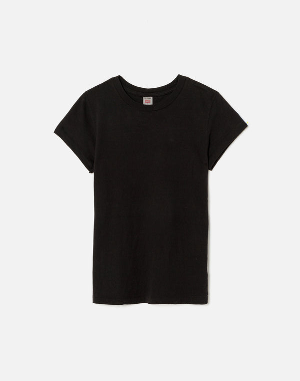 re done Hanes 1960s Slim Tee Washed Black