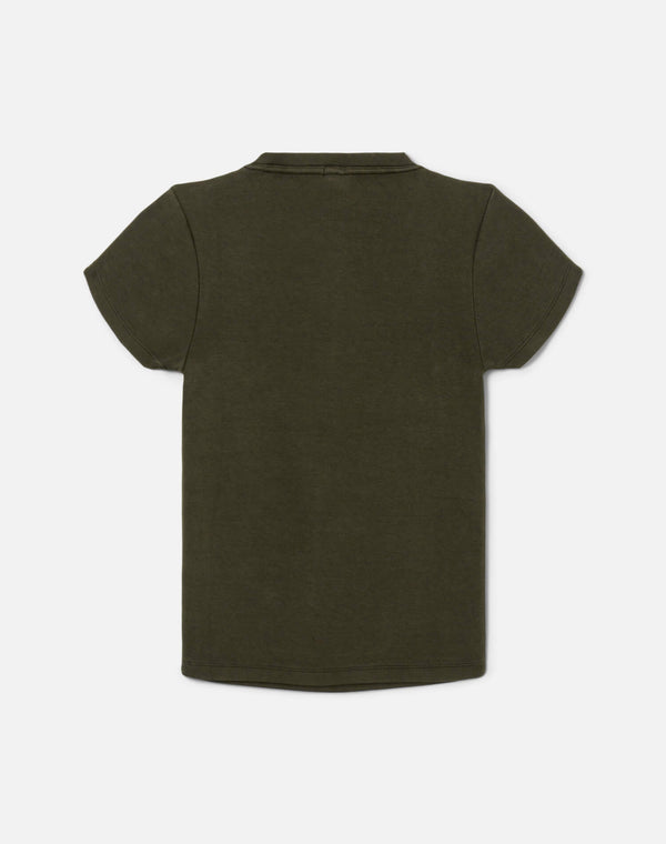 Re Done Hanes 60s Slim Tee Olive Branch
