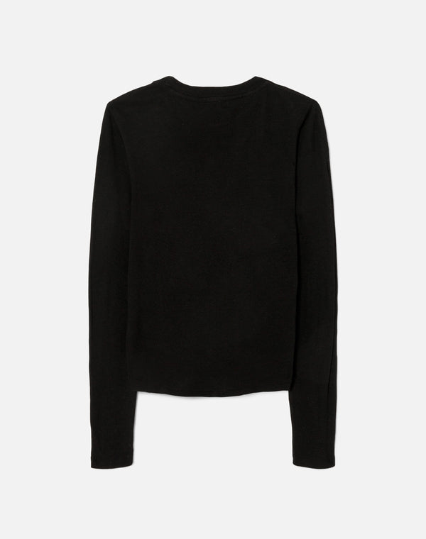 Re Done Hanes Baby Long Sleeve Vintage Black