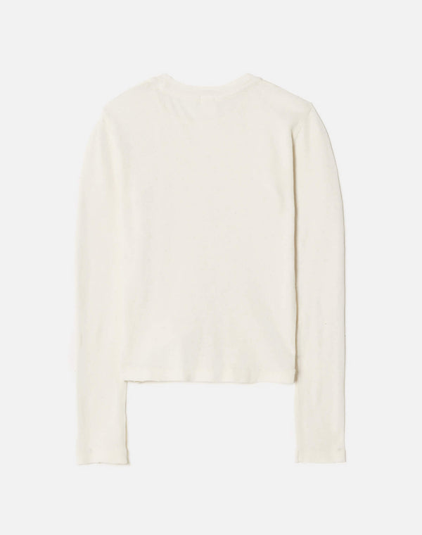 Re Done Hanes Baby Long Sleeve Vintage White