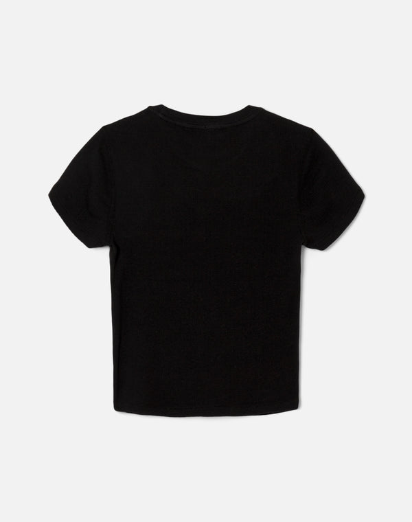 Re Done Hanes Baby Tee Vintage Black