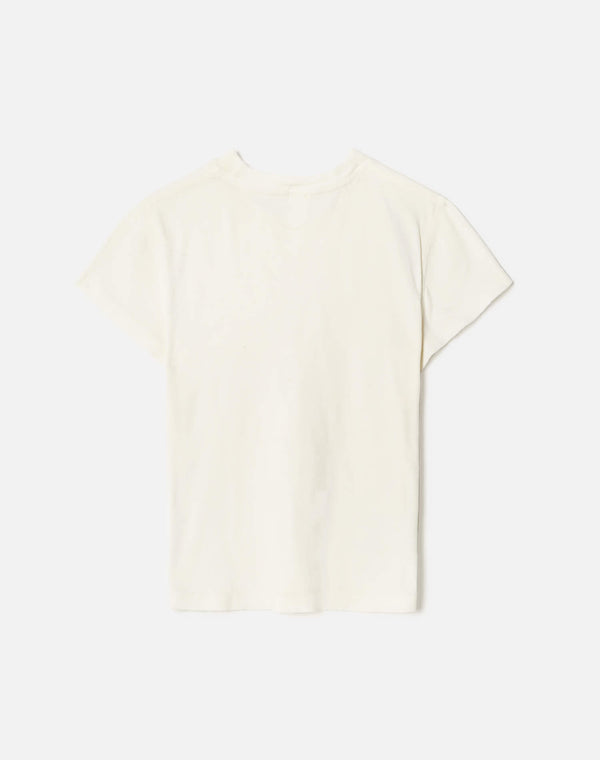 Re Done Hanes Baby Tee Vintage White