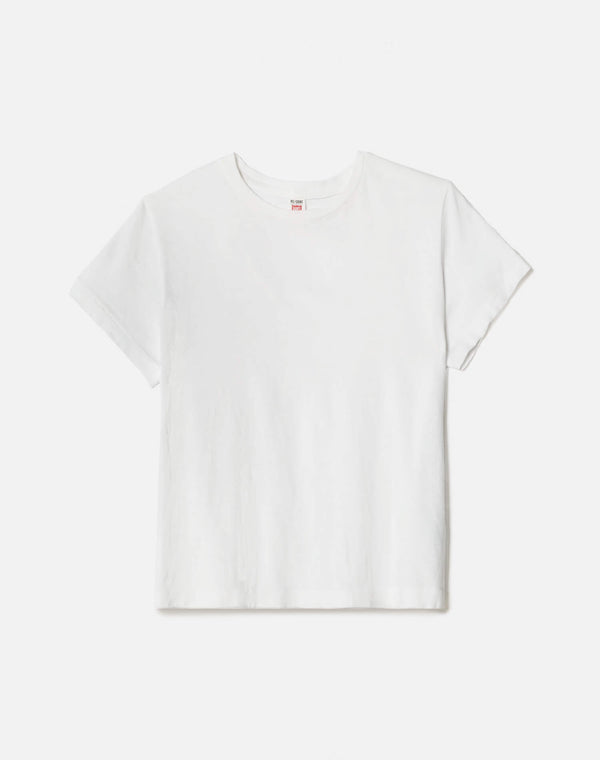 re done Hanes Classic Tee Optic White