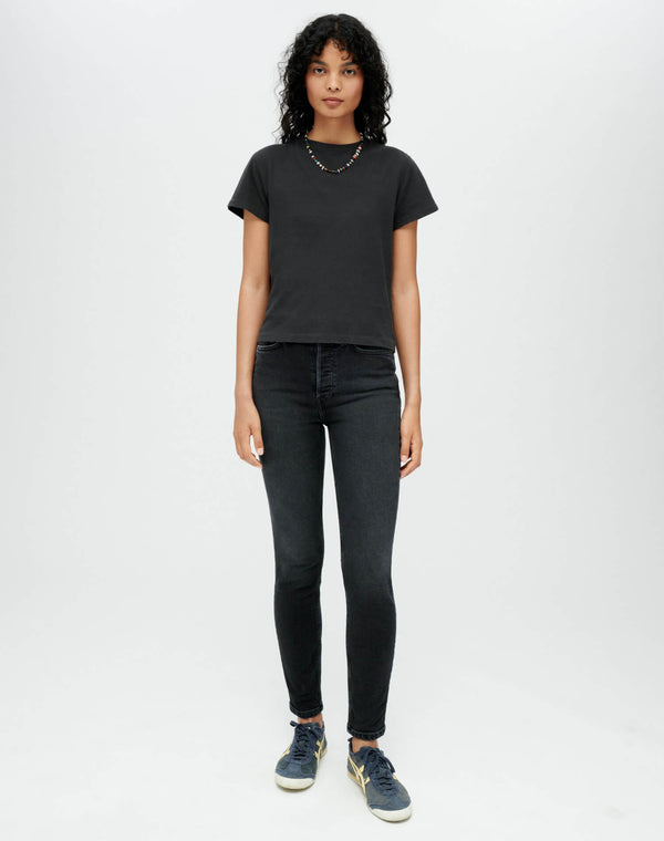 Re Done Hanes Classic Tee Washed Black