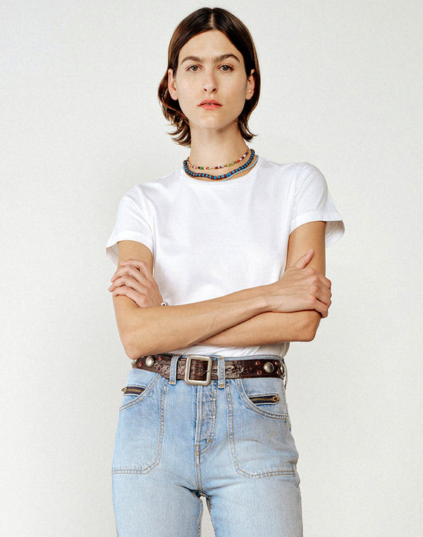 Re Done Hanes Heavyweight Classic Tee Optic White