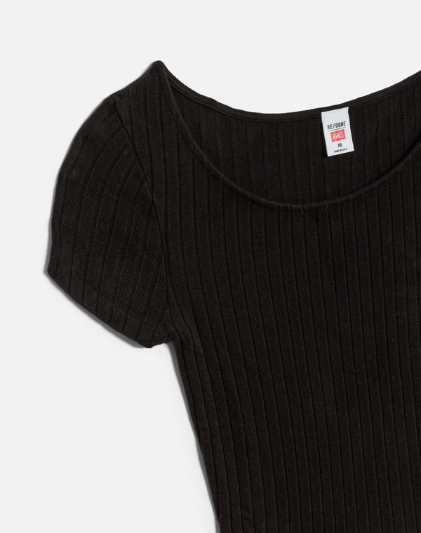 Re Done Hanes Hemp Goldie Tee Black