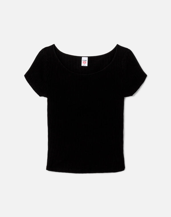 re done Hanes Hemp Goldie Tee Black