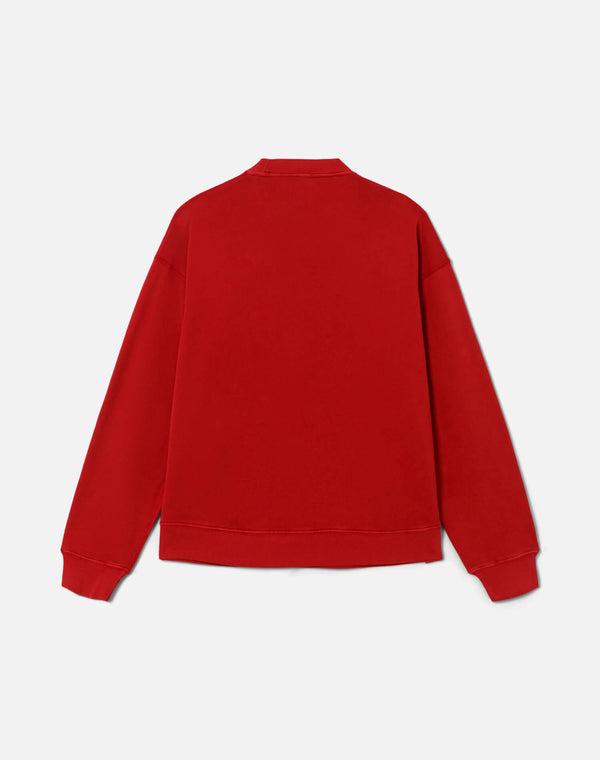 Re Done Hanes Oversized Crewneck Rosso
